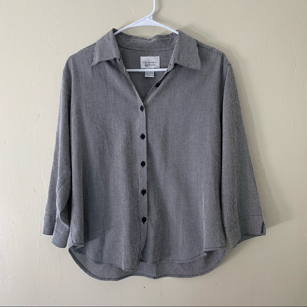 Christopher & Banks Button Blouse